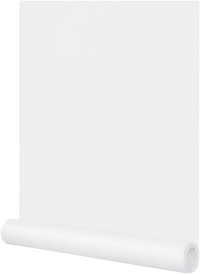 صن بيرد ورق جدران أبيض من صن بيرد، ورق لاصق أبيض غير لامع، ورق لاصق ذاتي اللصق قابل للإزالة، لفة فيلم فينيل سميك للخزائن وغرفة النوم لتزيين الجدران (60 × 200 سم) - Image 1